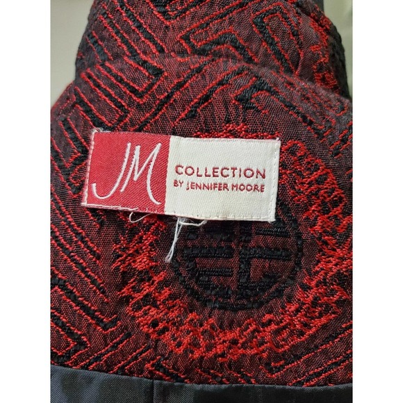 Jennifer Moore Women Marron Polyester Long Sleeve Buttons Front Jacket Size 10 - Picture 9 of 12